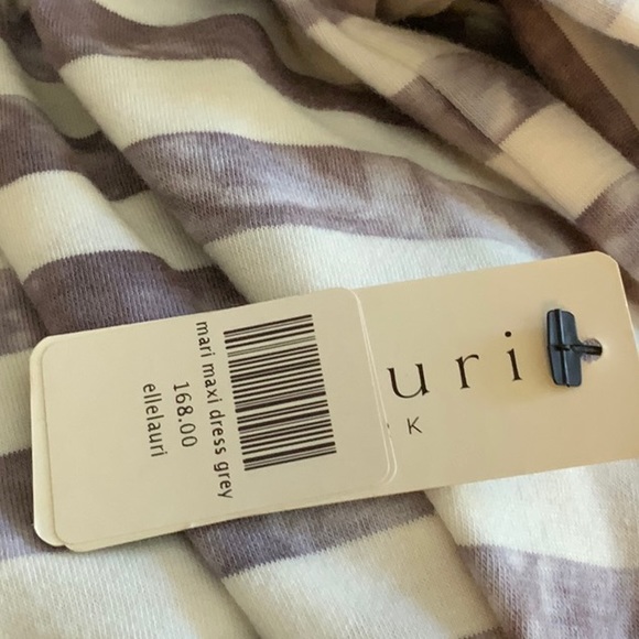 Ellelauri Sleeveless, Strap Top MIDI Dress- XS- Gray & White Stripe- NWT - Picture 8 of 10